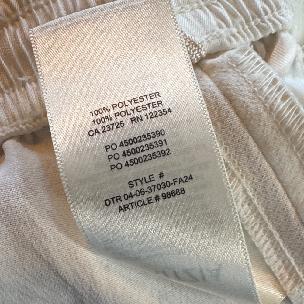 Wilfred Wide Leg Drawstring Pants in White - Picture 11 of 11